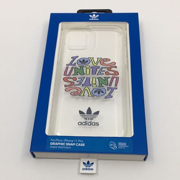 Adidas Originals Pride Case “Love Unites” IPhone 11 Pro  Graphic Snap Case NIB - Picture 3 of 11